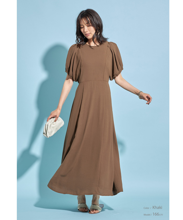 PIPIPI 芸能人大人気ELENDEEK2WAYスリーブタックワンピース PIPIPI 芸能人大人気ELENDEEK2WAYスリーブタックワンピース