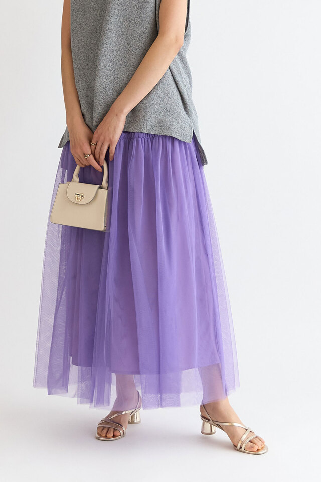 希少美品✨ドゥロワー　定価10万　シルク　ギャザースカート　チュール　ラメ 希少美品✨ドゥロワー 定価10万 シルク ギャザースカート
