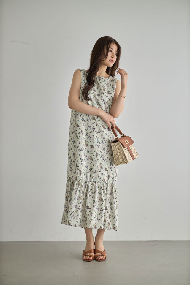 ニュアンスフラワーティアードジャンスカ