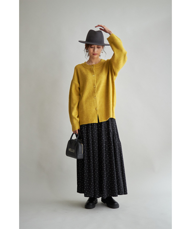 conn tokyo レザーライクパネルスカート ≪通常販売≫easy jumper skirt（イージージャンパースカート