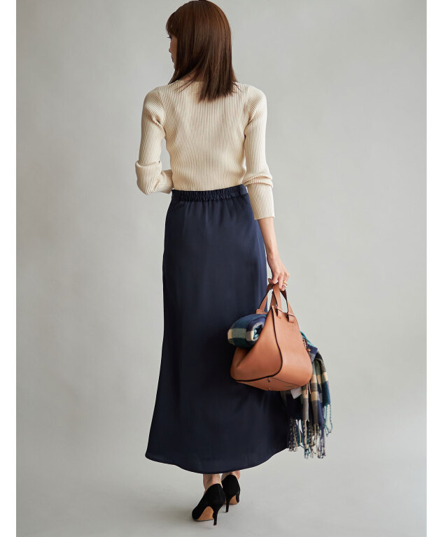 yuumiさんコラボ】サテンセミフレアスカート