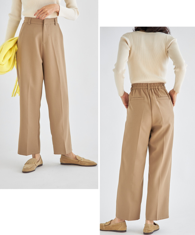 状態良好！45rpm ベージュパンツ 4 日本製 カラーストレートパンツ