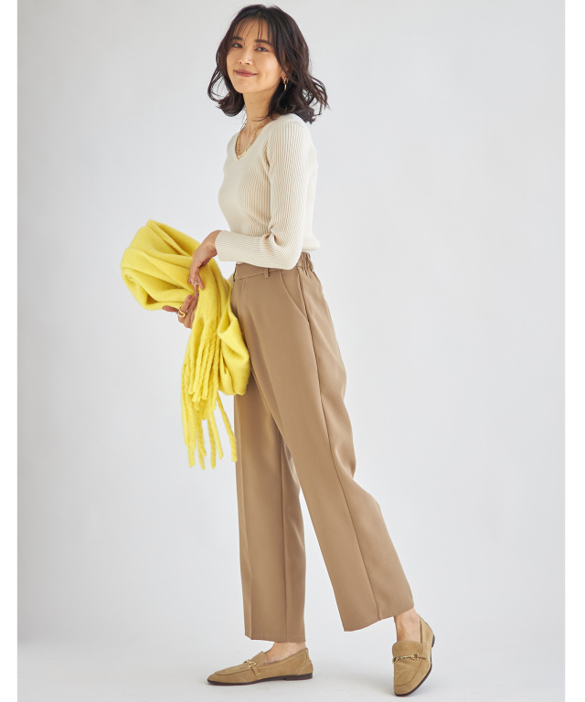 カラーストレートパンツ