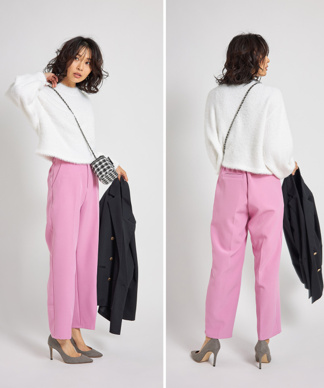 カラーストレートパンツ