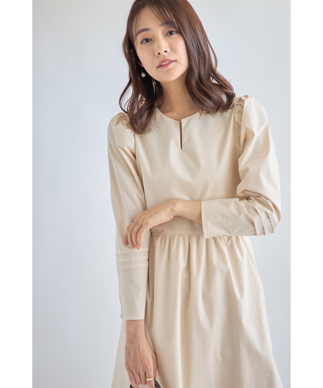 GALERIE VIE コンパクトジャージー スリーブタックワンピース GALERIE
