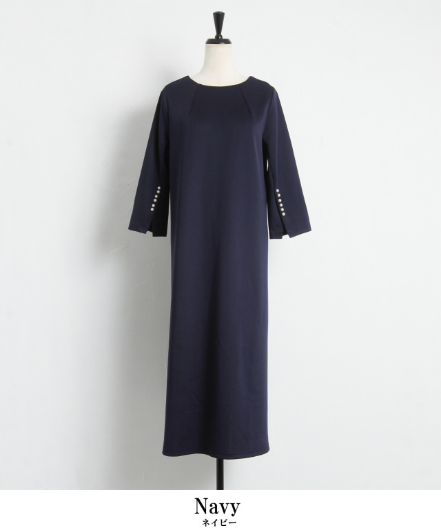 スリットスリーブポンチワンピース