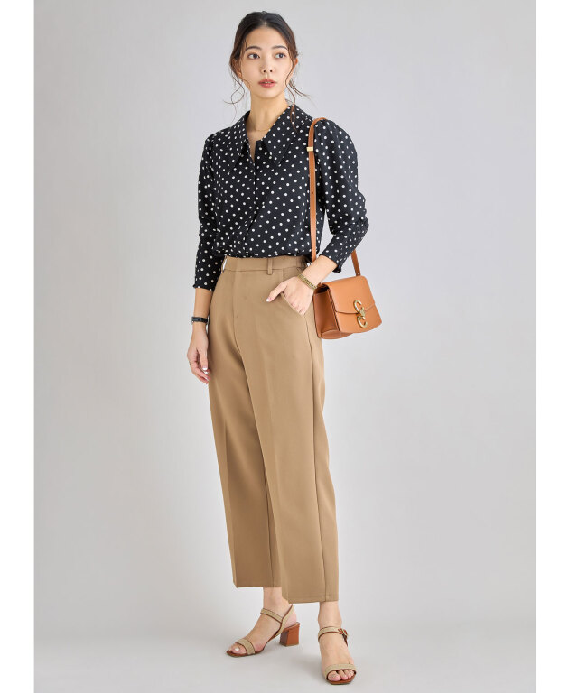 佐藤匠さん着用】ビッグカラードットブラウス