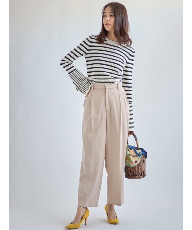 いがこちゃんページ Sサイズ企画】センタープレスストレートパンツ