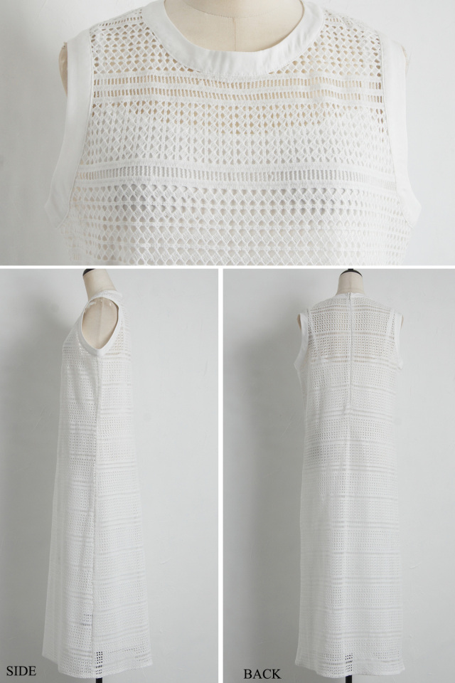 マシェリコラボ》ラッセルレースロングワンピース