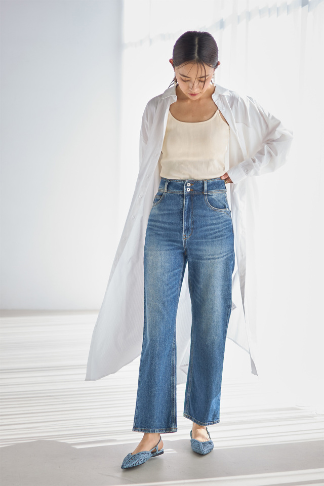 希少✨マディソンブルー ロングシャツワンピース ストライプ 00