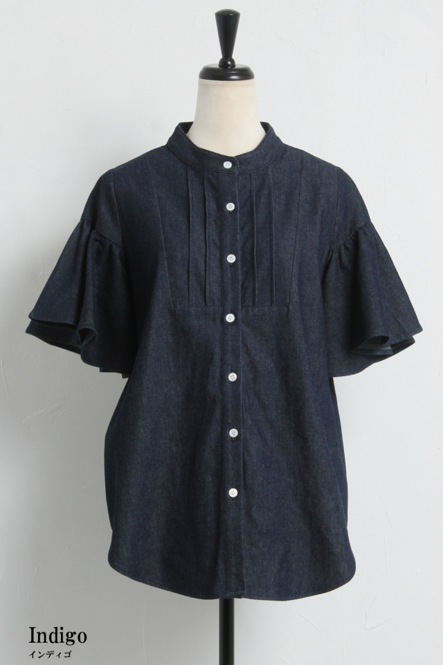 yoriフレアシャツ サイズ36 新品yori ヨリ高密度ストレッチフレアブラウス【25SP】ホワイト36