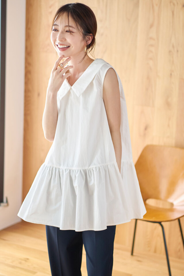 オフカラーチュニック