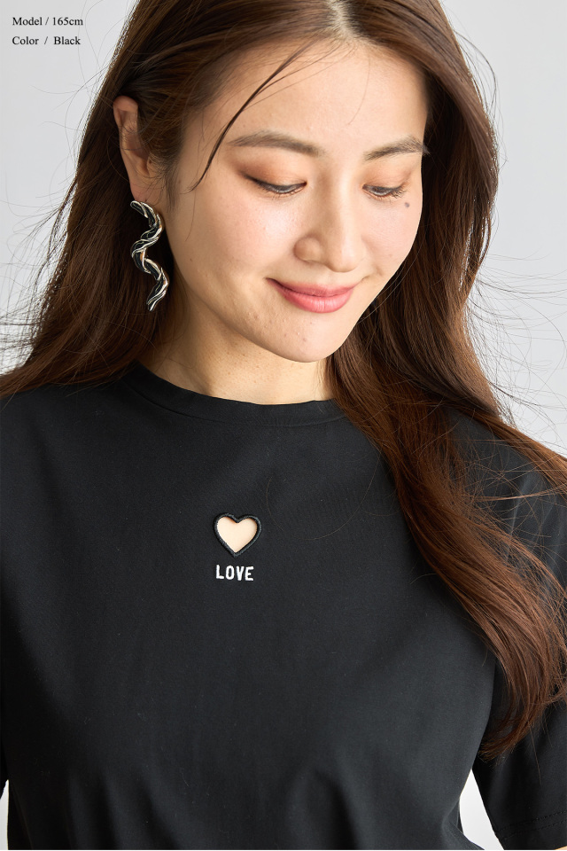 ハートカットLOVETシャツ