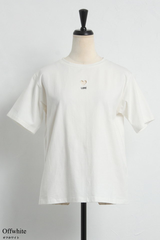 ハートカットLOVETシャツ