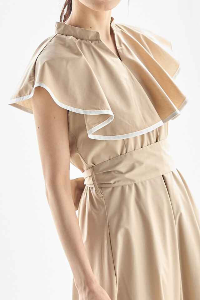 LOHEN 【ローヘン】バイカラーパイピングワンピース LOHEN 【ローヘン