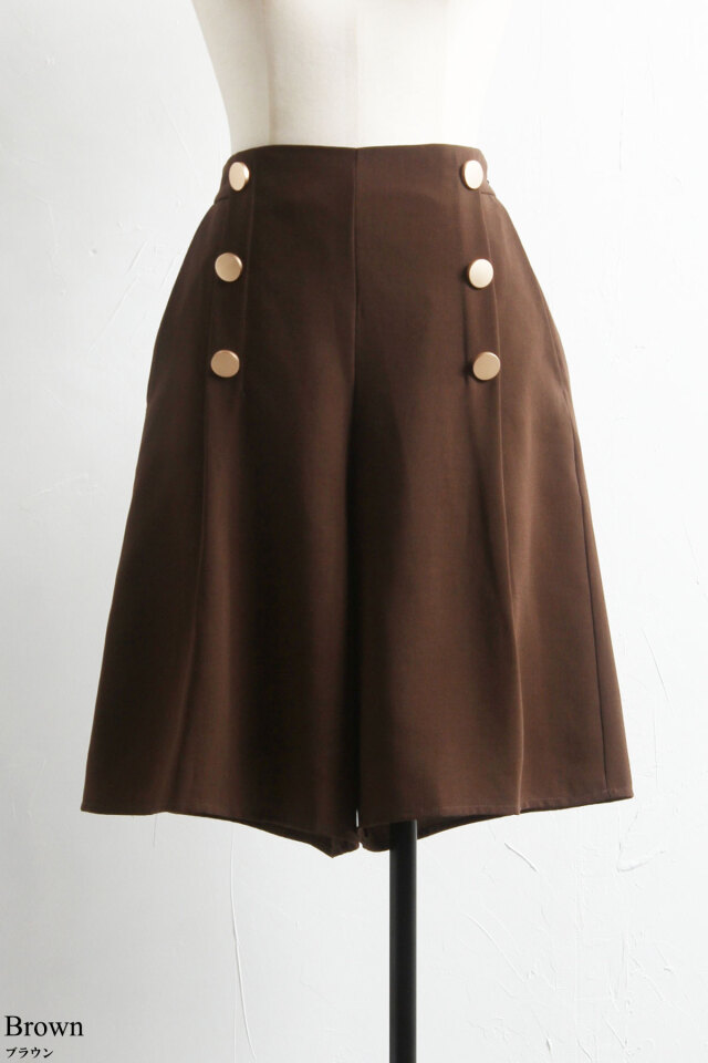 A17181 極美品 ミュベール オリーブプリントハーフパンツ リネンコットン A17181 極美品 ミュベール オリーブプリントハーフパンツ リネン