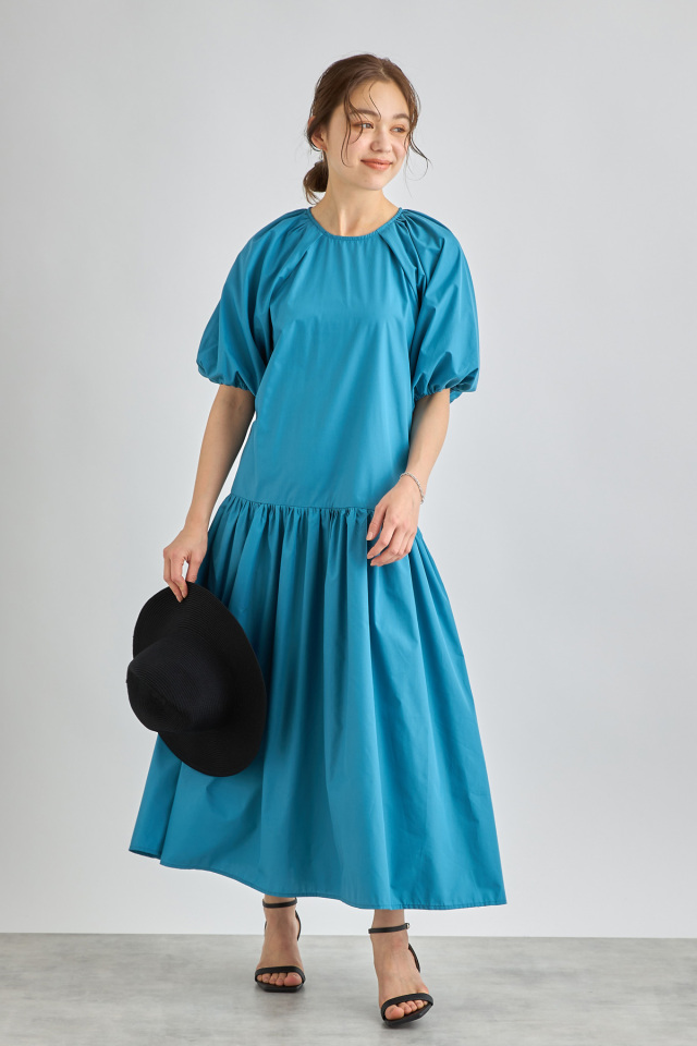 前後2WAYボリュームスリーブワンピース