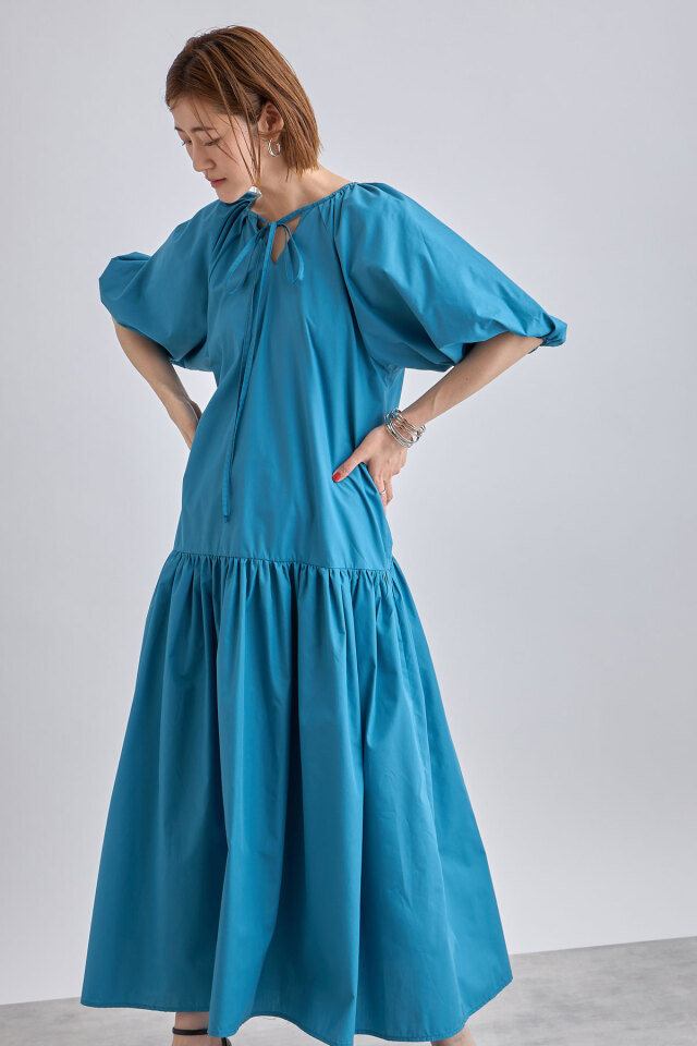 前後2WAYボリュームスリーブワンピース