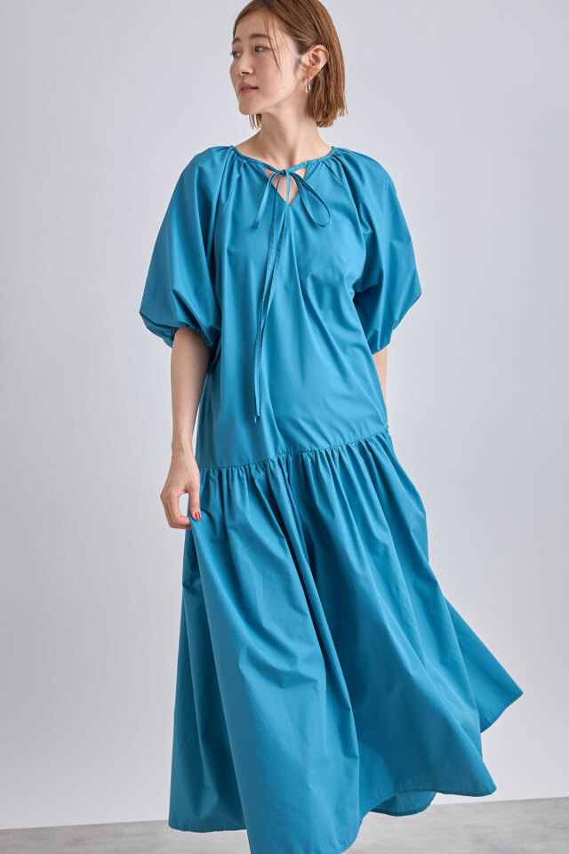 前後2WAYボリュームスリーブワンピース