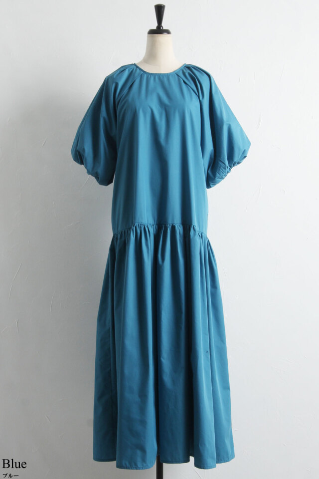 前後2WAYボリュームスリーブワンピース