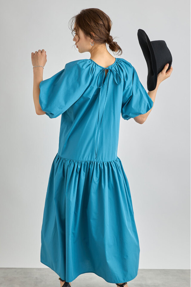 前後2WAYボリュームスリーブワンピース