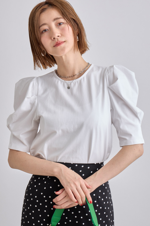 tシャツ A MOMENTタックスリーブTEE レディース デザインタックスリーブT