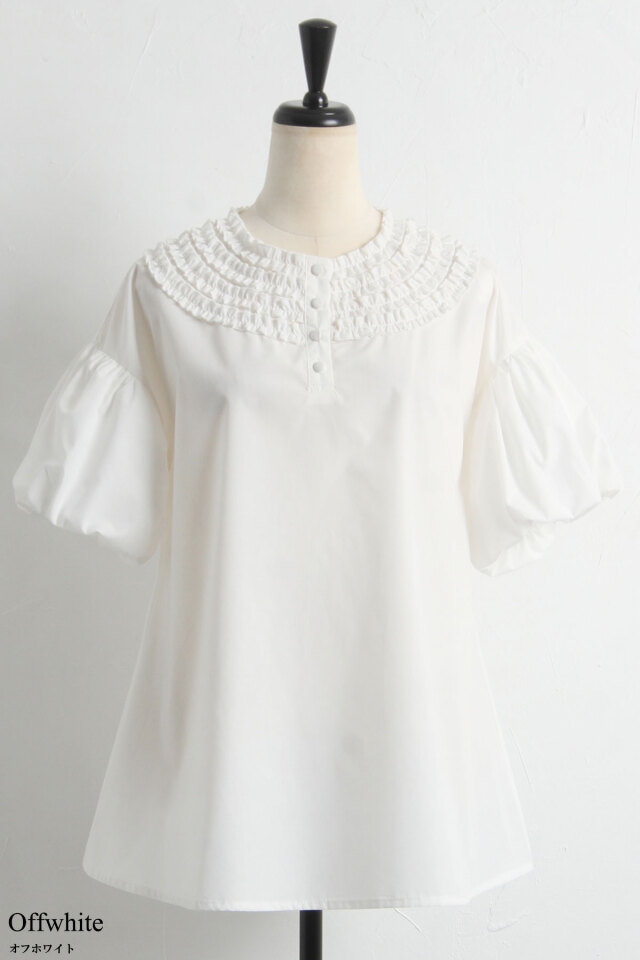 Nanaさん着用】ミニフリルブラウス 