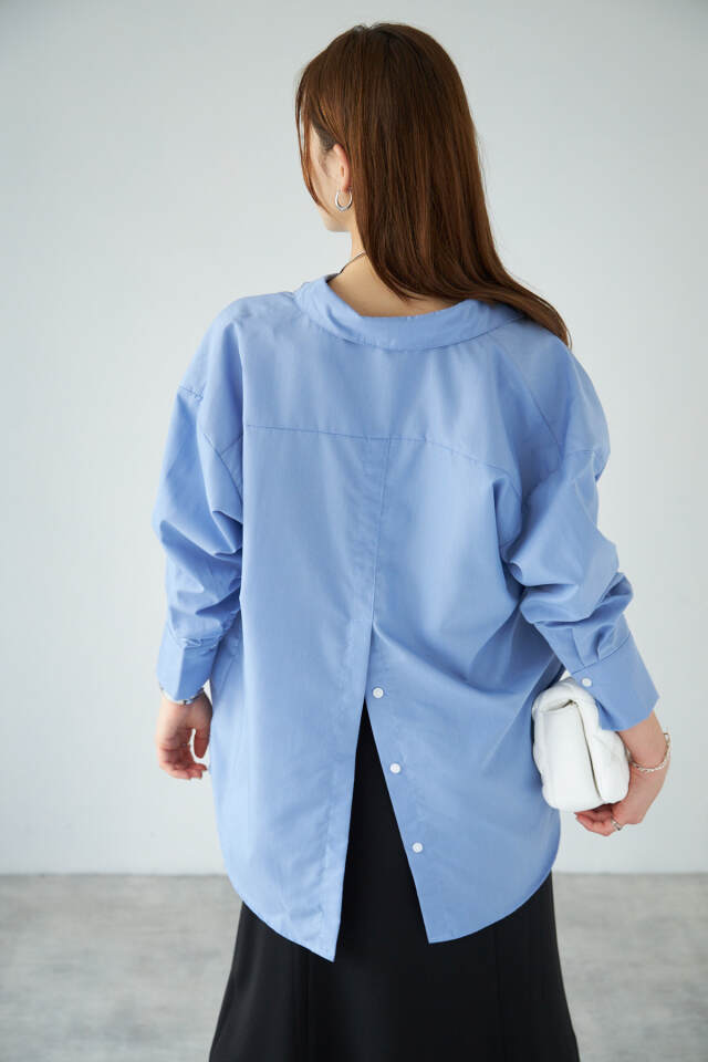 新品未使用　styling/ バックオープンシャツ WHT バックオープンシャツ