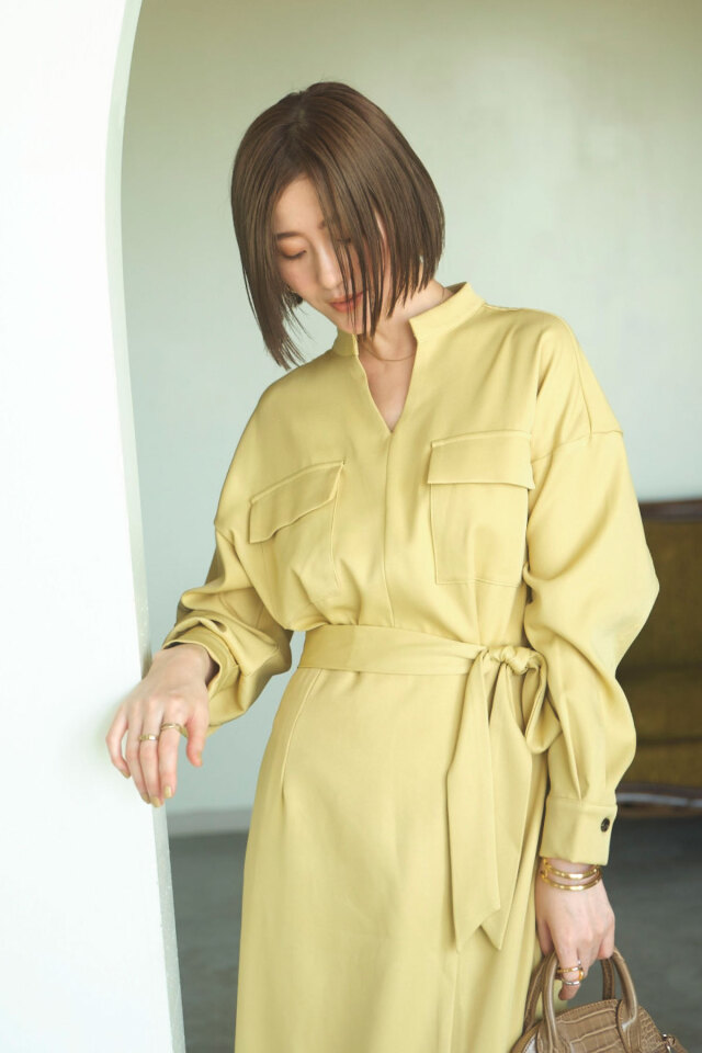 ビッグポケットワークワンピース