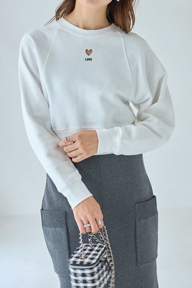 ◆くみっくま◆ LOVEエンブロイダリースウェット