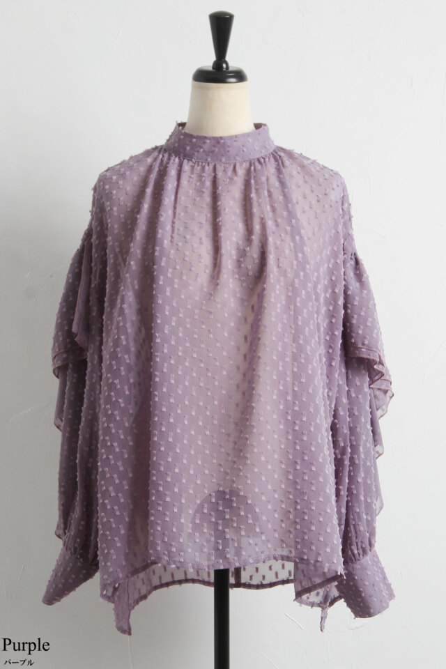 フリンジシアーブラウス