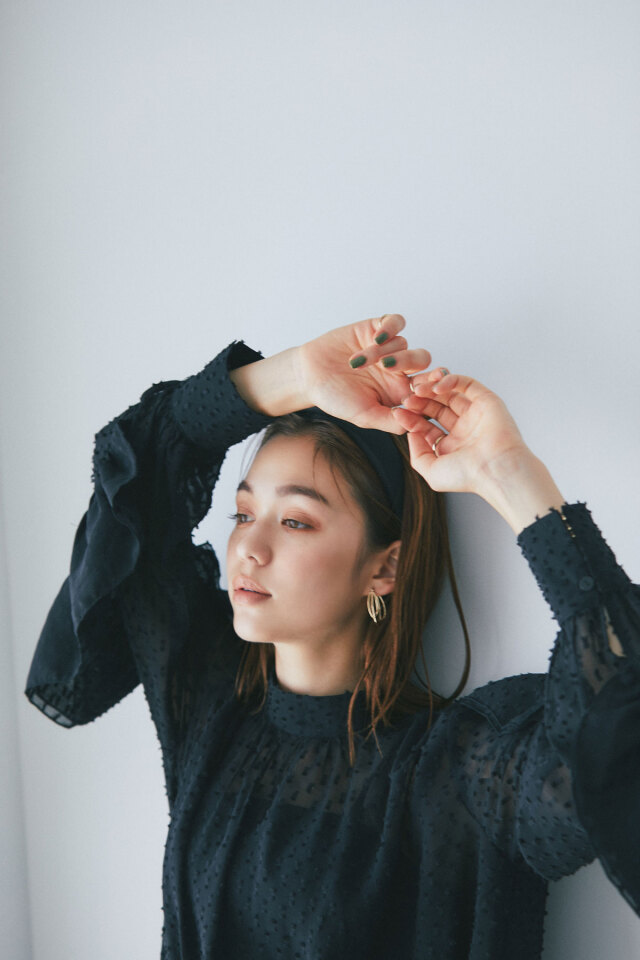 GIRLISH パプリカブラウス Part2 BLACK GIRLISH パプリカブラウス Part2 BLACK