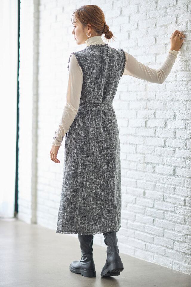 美品 定価20万円 FOXEY フォクシー ファー ジレ ワンピース 美品 定価20万