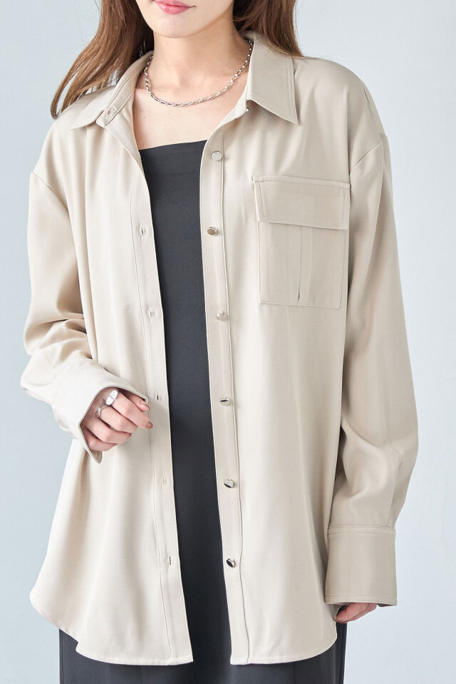 【SALE】オーバーワークシャツ＊SALE品につき返品/交換/注文確定後の変更キャンセル不可＊