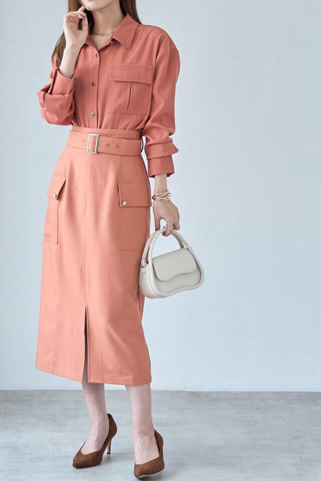 【美品】  NOWOS / ノーウォス | テンセル オーバーシルエット シャツ | M | beige | レディース オーバーワークシャツ