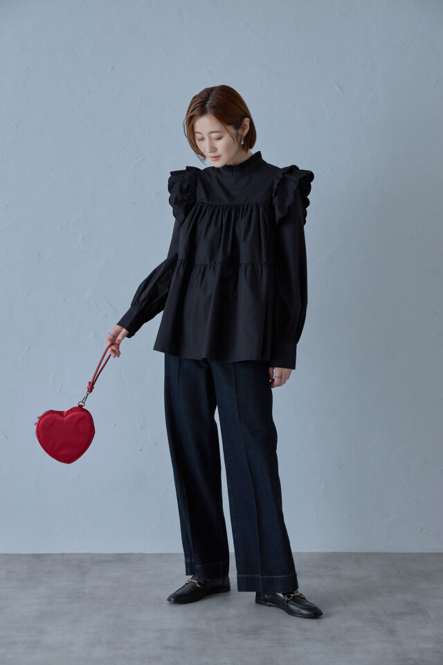 フリルティアードチュニック