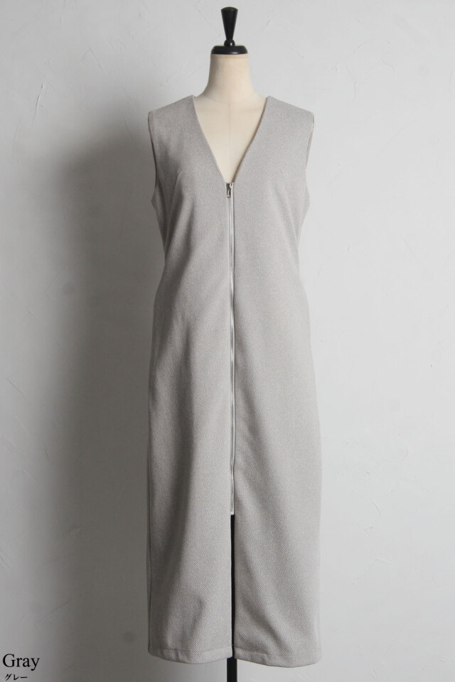 金子麻貴さん着用】フロントジップジャンスカ