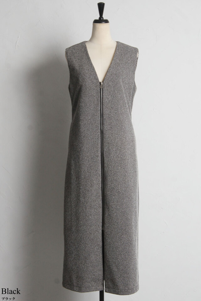 金子麻貴さん着用】フロントジップジャンスカ