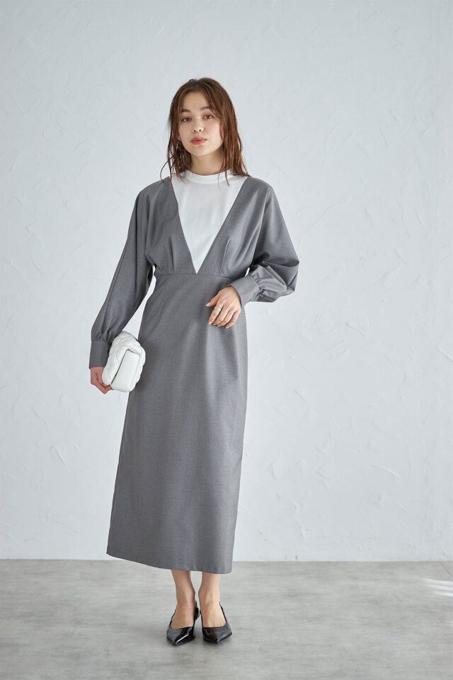 バイカラー ワンピース これぞ、大人のバイカラーワンピース ______ 【THE DRESS #22