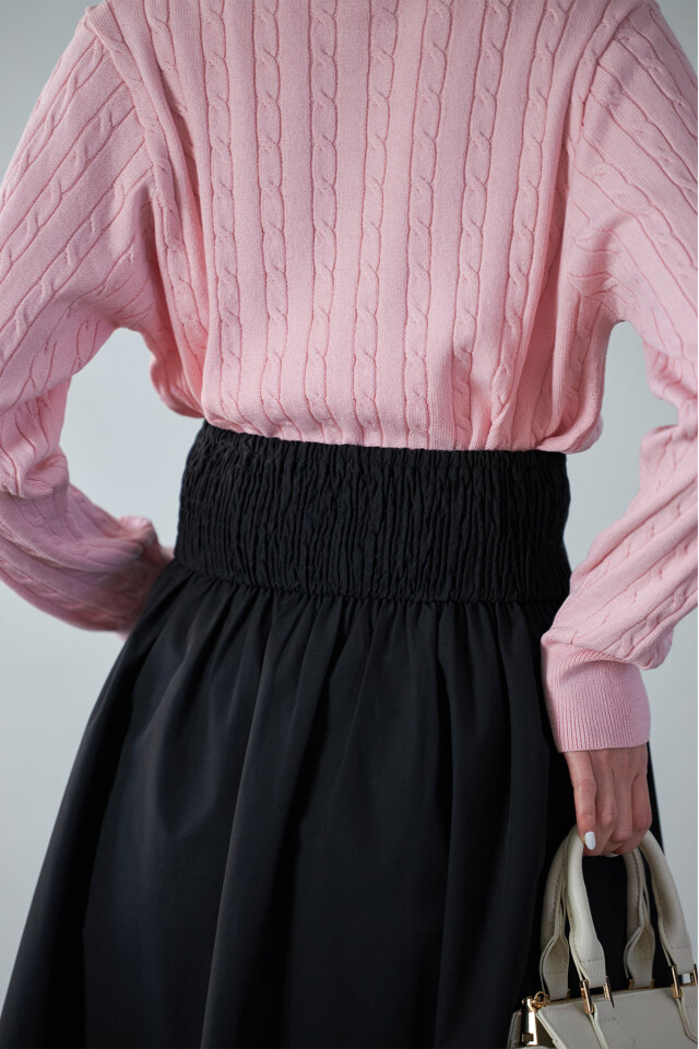 タックボリュームタフタスカート