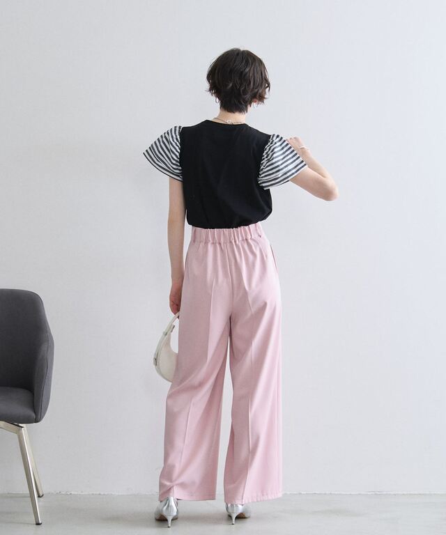 フリルスリーブTシャツ