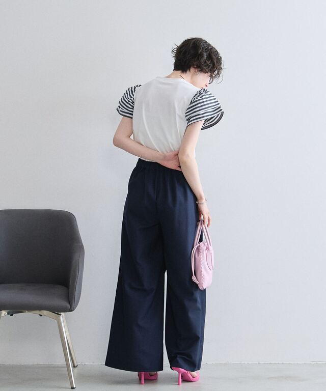 フリルスリーブTシャツ