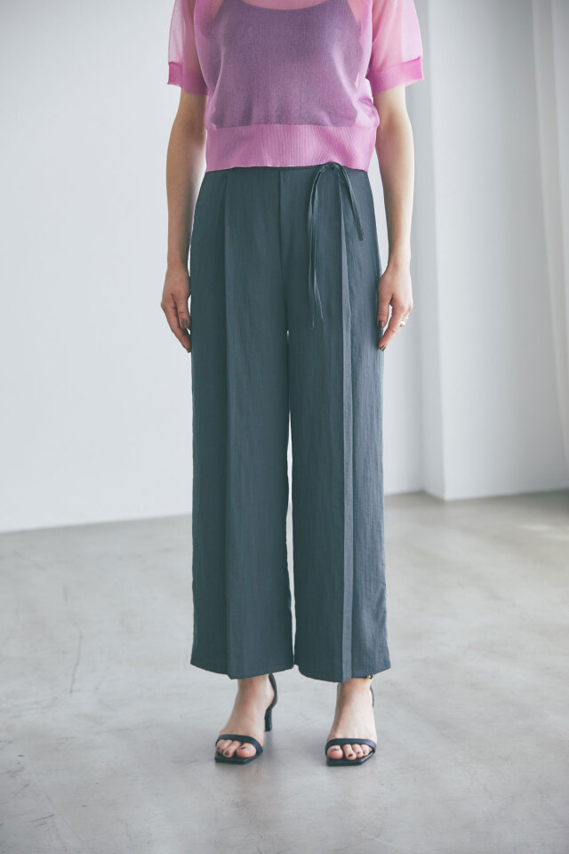 リネンライクワイドパンツ