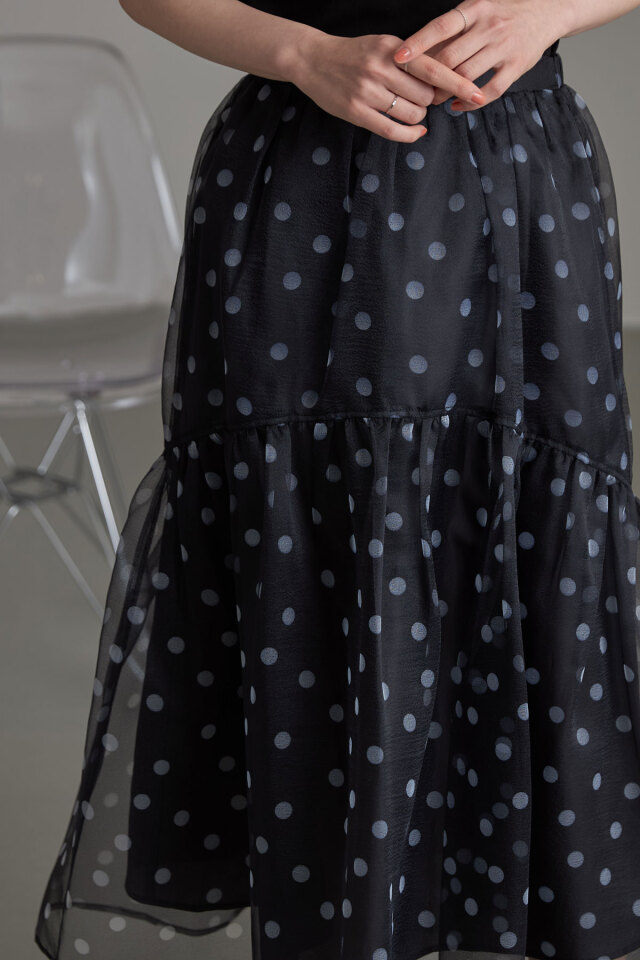 シアードットティアードスカート