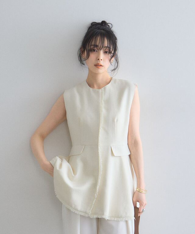 ぐく丸吉さま ツイードフレアジレ