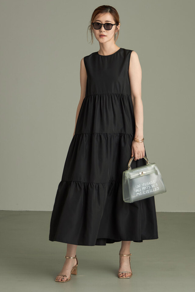 ティアードノースリワンピース