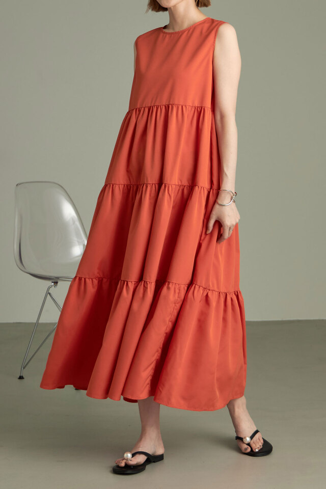 ティアードノースリワンピース