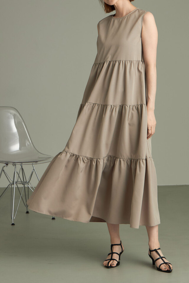 ティアードノースリワンピース