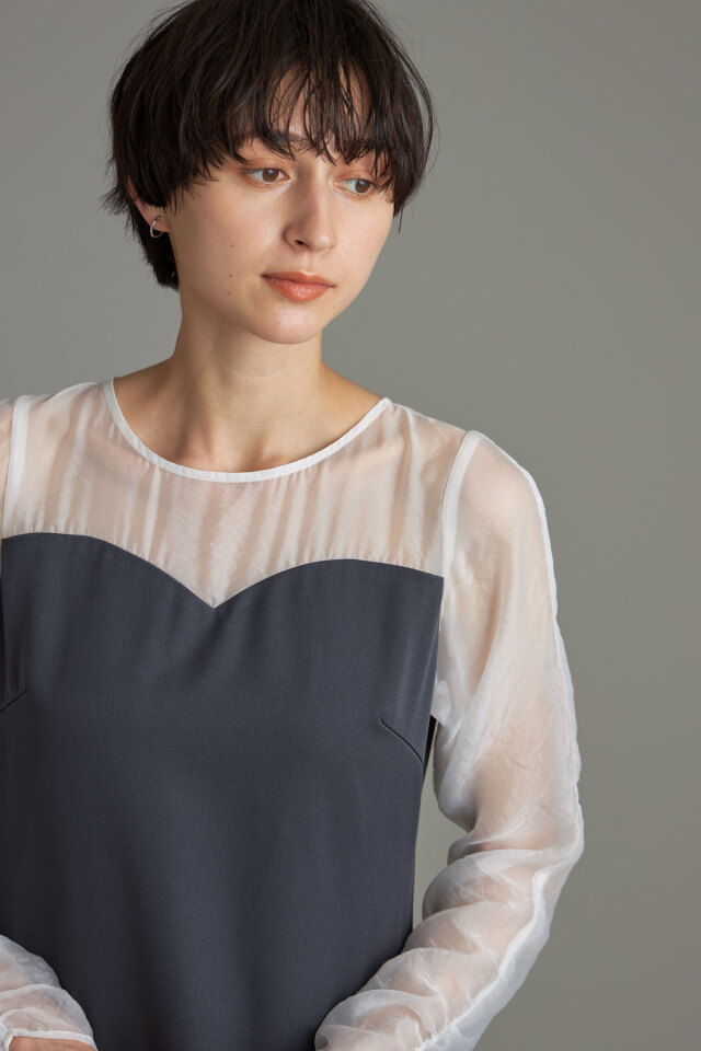 【9/16　SALE再値下げ！】ビスチェ切替ドレスワンピース＊SALE品につき返品/交換/注文確定後の変更キャンセル不可＊