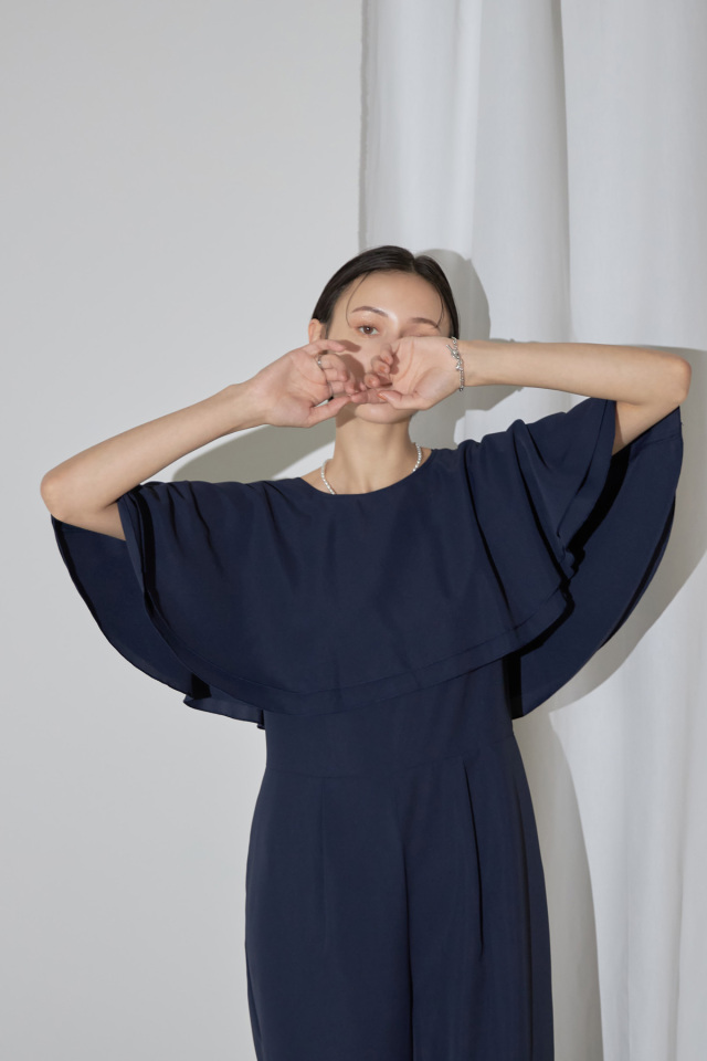 smilelife_maaさんコラボ】ケープ付きオールインワン